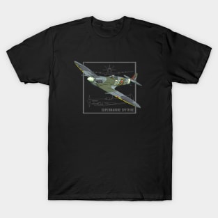 Supermarine Spitfire | British WW2 Fighter Plane T-Shirt